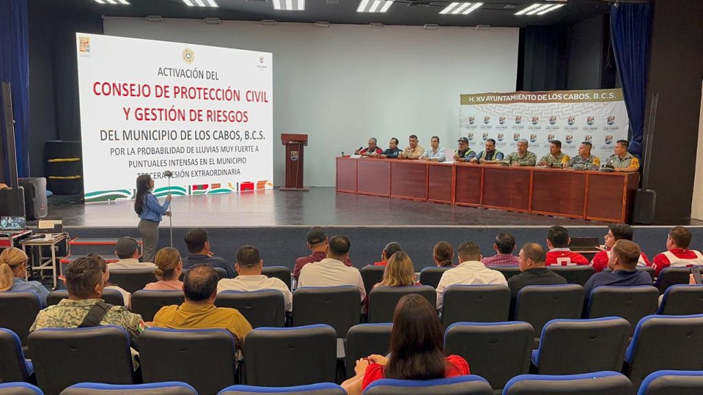 Aprueba Consejo de Protección Civil de Los Cabos cinco acuerdos preventivos ante pronóstico de lluvias intensas