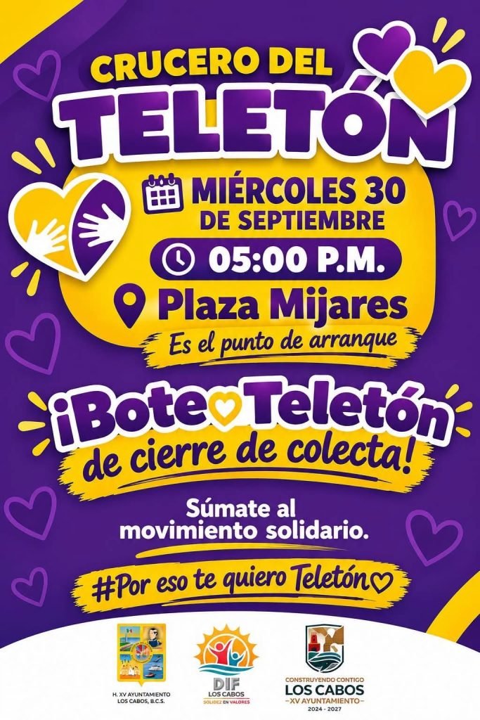 Cierra SMDIF Los Cabos campaña de boteo del Teletón con crucero solidario