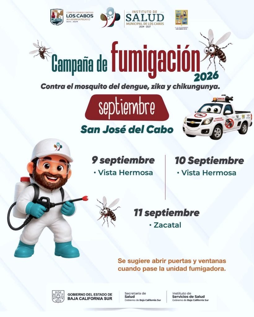 Continúa Instituto de Salud fumigación contra el dengue; del 09 al 11 de septiembre se atenderán Vista Hermosa y El Zacatal