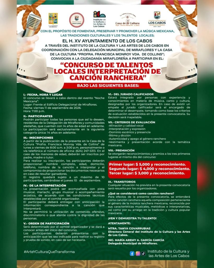 Convocan a participar en Concurso de Talentos Locales en Miraflores