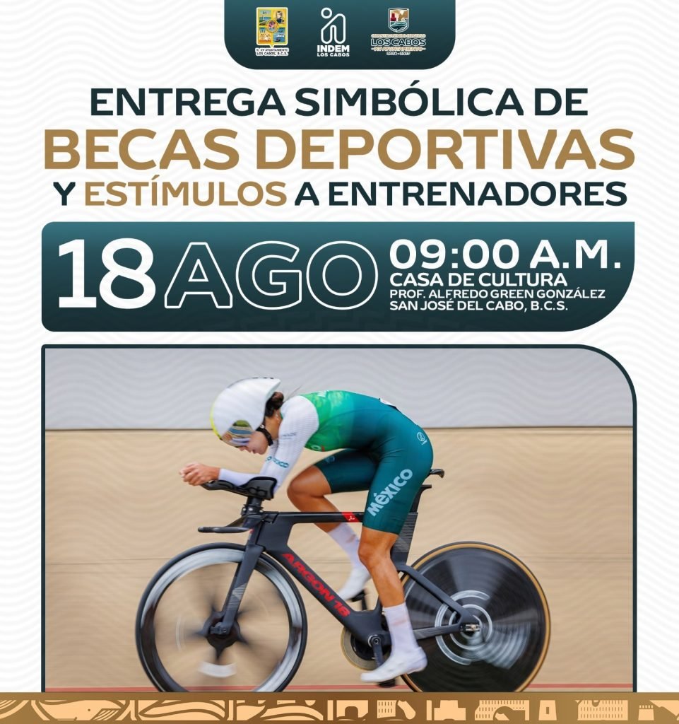Entregará INDEM Los Cabos becas deportivas y estímulos a entrenadores