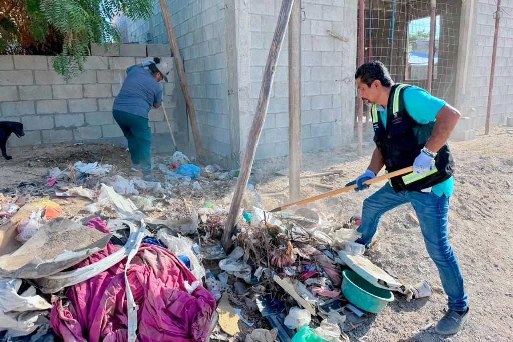 Erradican dos tiraderos clandestinos en la colonia Real Unidad de Cabo San Lucas