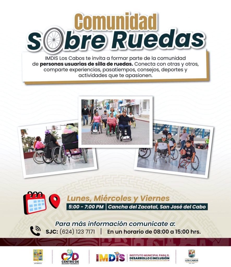 Impulsa IMDIS Los Cabos convivencia, inclusión y el deporte en silla de ruedas