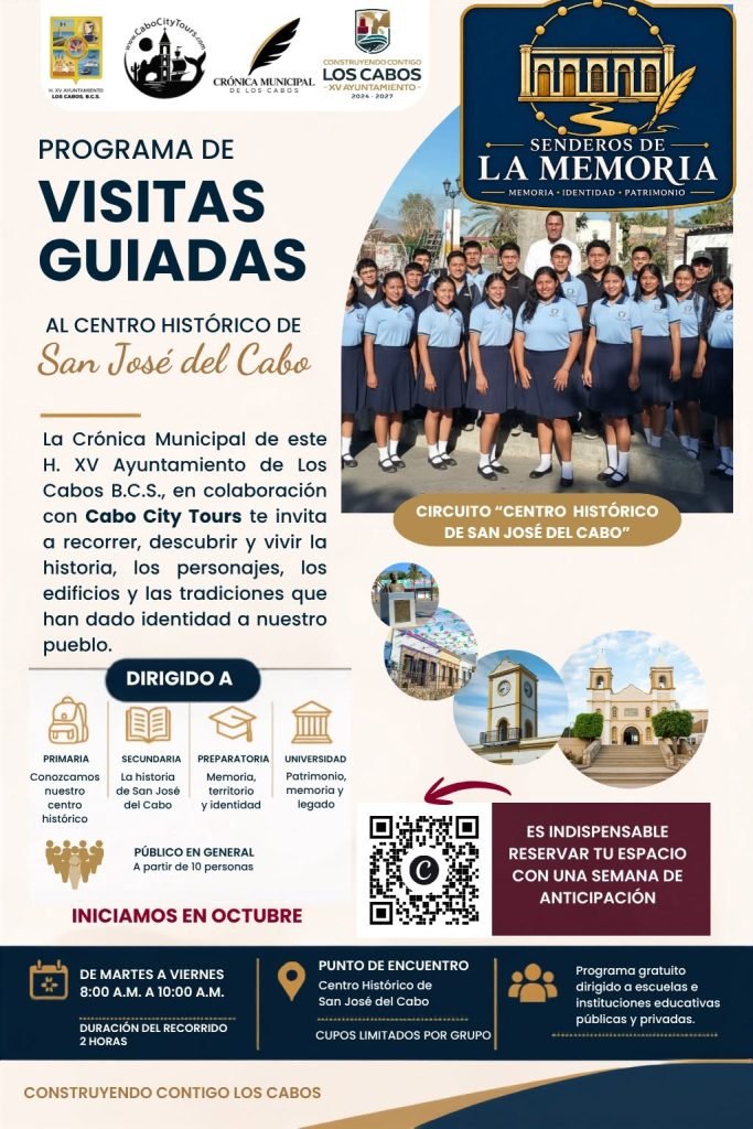 Impulsa XV Ayuntamiento de Los Cabos recorridos escolares para fortalecer la identidad josefina