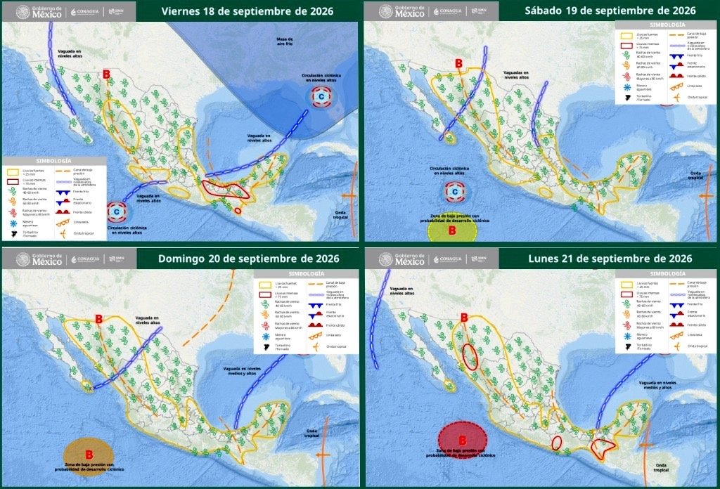 Protección Civil de Los Cabos emite aviso preventivo por lluvias fuertes y oleaje elevado