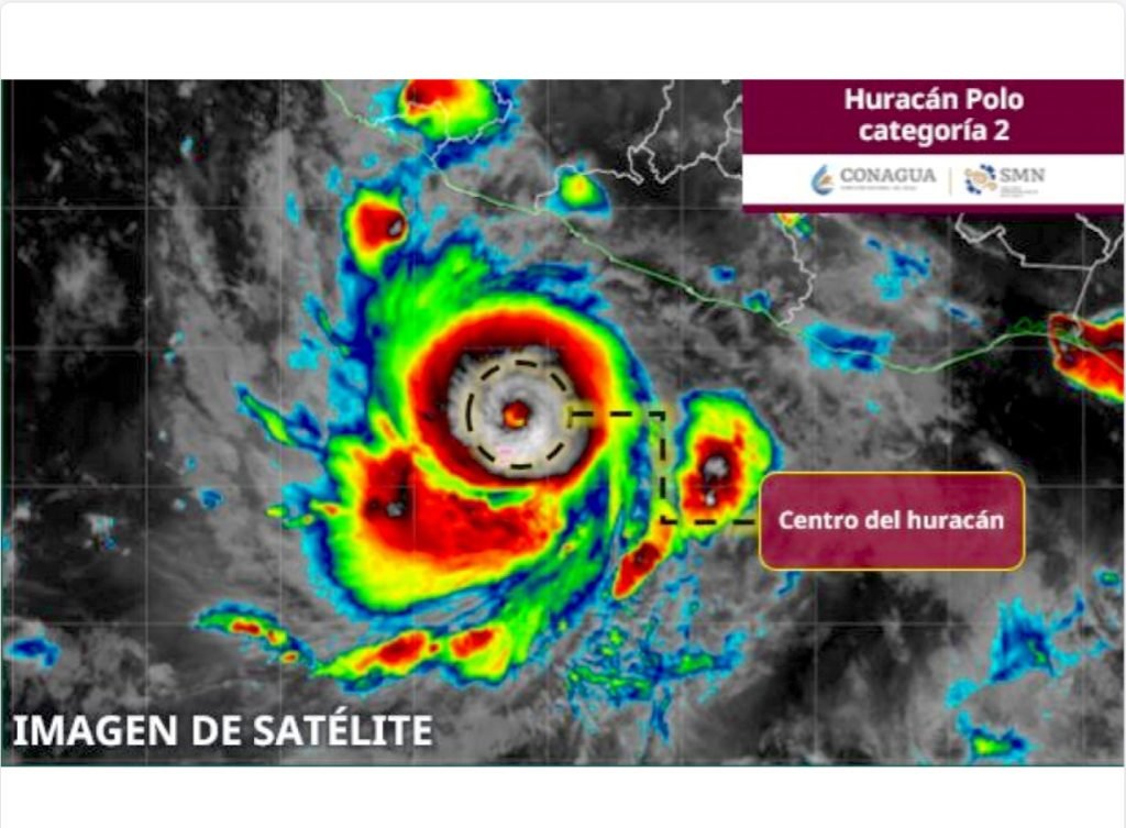 XV Ayuntamiento de Los Cabos mantiene vigilancia permanente por huracán “Polo”, categoría 2